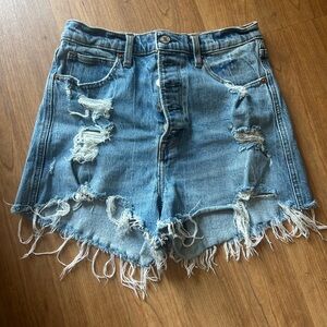 Abercrombie & Fitch Light Blue Denim Shorts